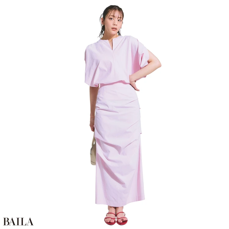 8月1日（金）のコーデ　貴島明日香のセットアップコーデ