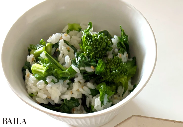 長谷川あかり チキンレモンクレソン煮 献立 菜の花ごはん