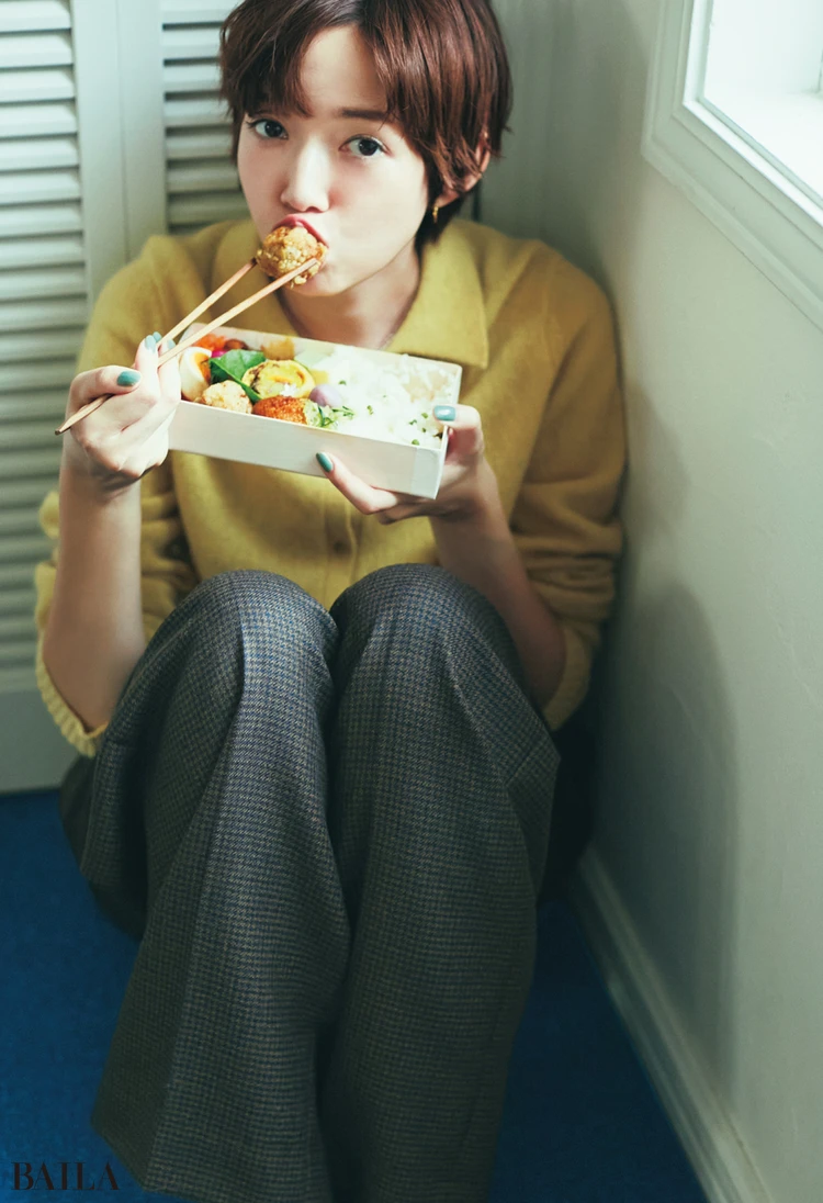 チェックパンツ-4