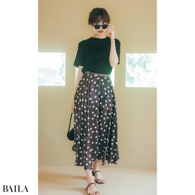 7月13日（日）のコーデ　土屋巴瑞季のスカートコーデ