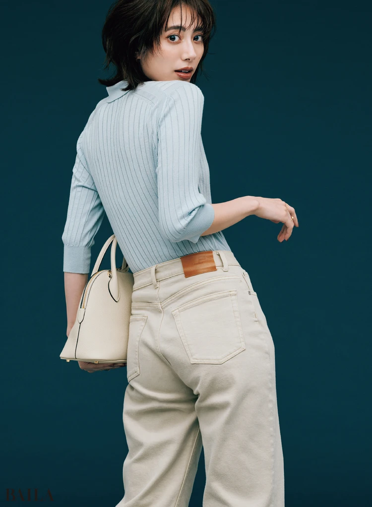 ánuans　Wide leg denim