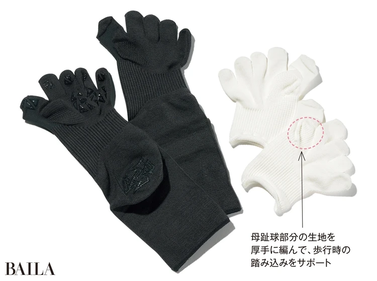 A.実は外反母趾専用ソックスや中敷きの展開も豊富