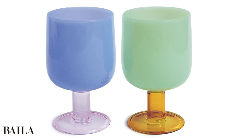 amabroの TWO TONE WINE GLASS