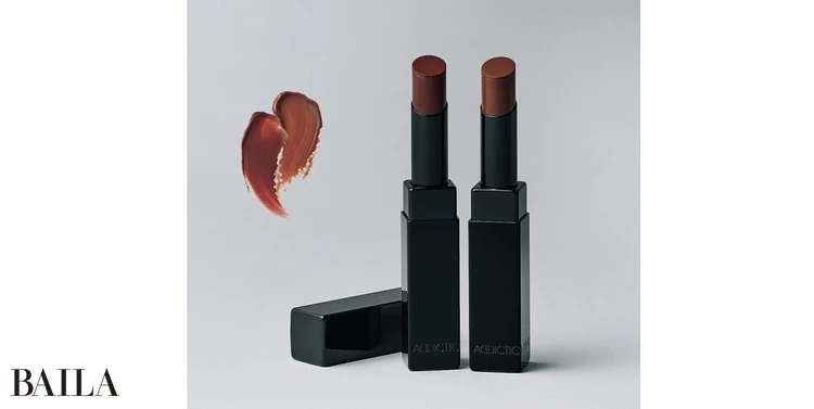 【ADDICTION】ザ リップスティック グレイズドボム 右・Not a Girl 左・Last Night Talk