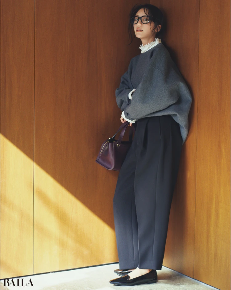 Liesse　トリプルクロスタック カーヴパンツ