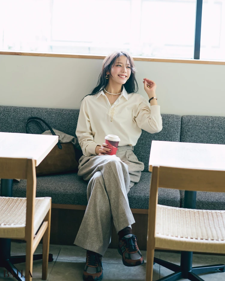 10月7日（火）のコーデ　貴島明日香　パンツコーデ