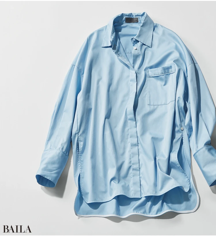 シャツ￥23100／オンワード樫山（アンクレイヴ）　