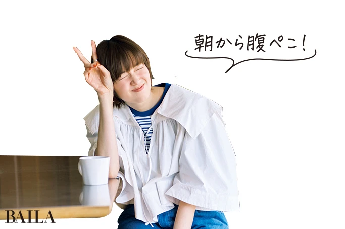 佐藤栞里 朝から腹ぺこ!