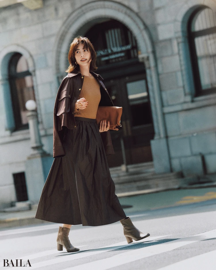 12月19日（金）のコーデ 　土屋はずき　肌見せトップスコーデ