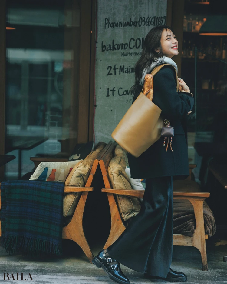 2月5日（木）のコーデ　貴島明日香　バッグコーデ