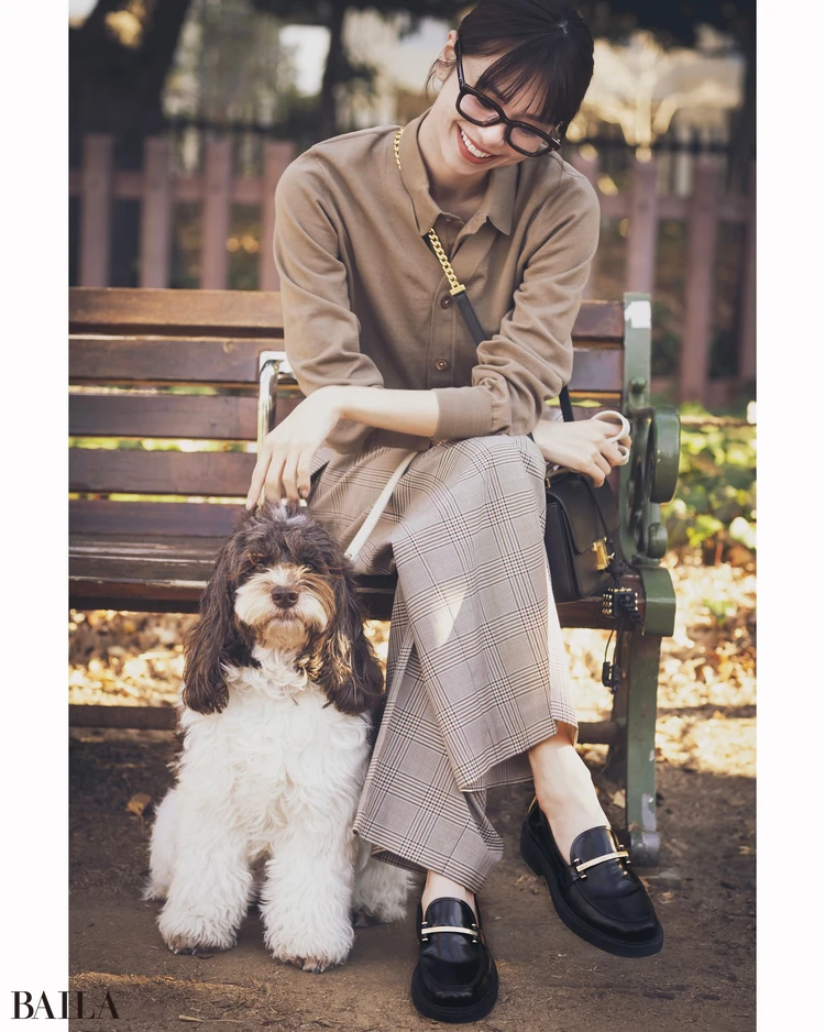 3月12日（木）のコーデ　佐藤晴美　ローファーコーデ