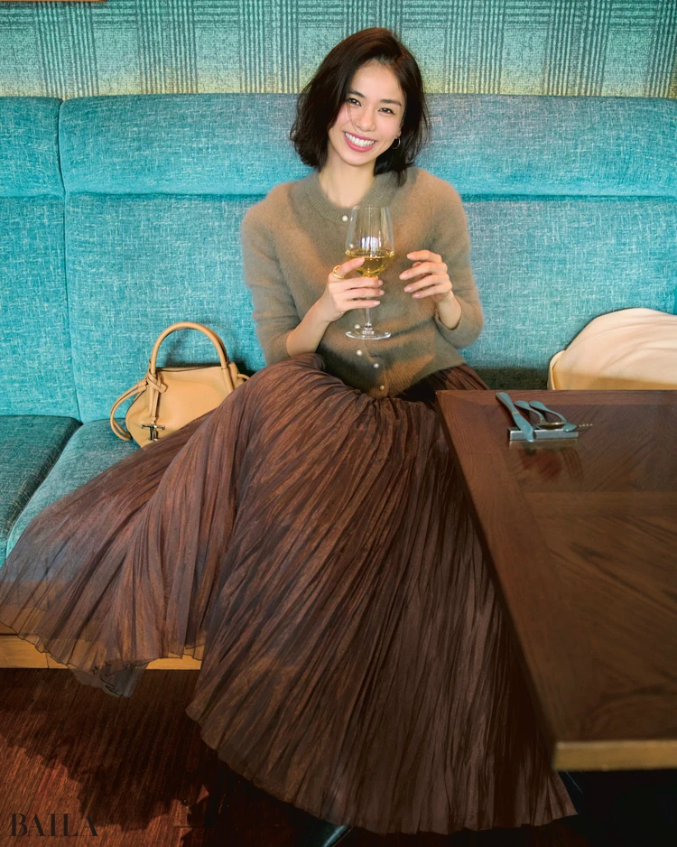 佐藤晴美 ブラウンコーデ