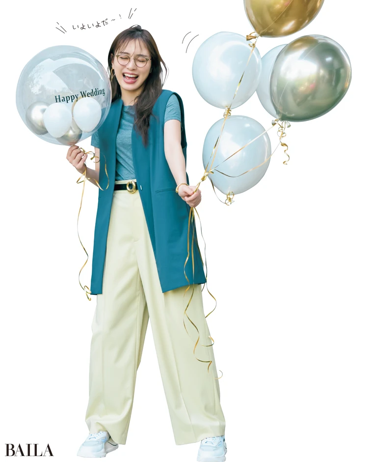 《Day14》明日は界さまと羽花さまの結婚式!会場をセッティングするためにスニーカー軸の動きやすい服装で