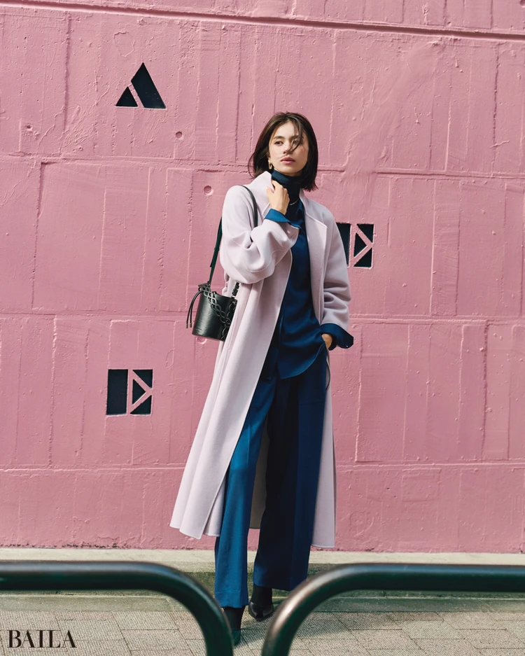 佐藤晴美 コートコーデ