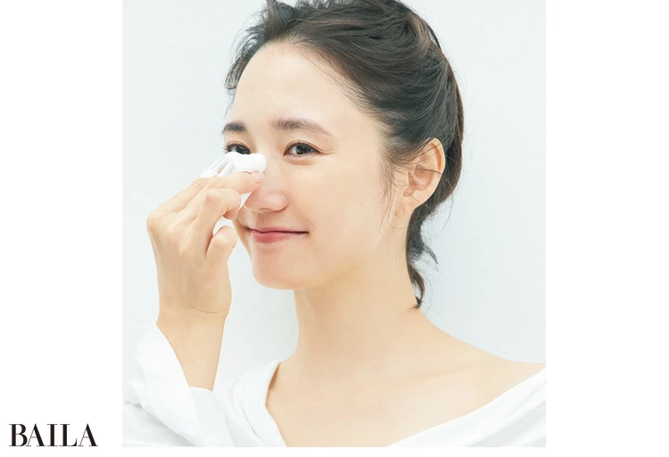 《1》テカるTゾーンはしっかりパウダーON！