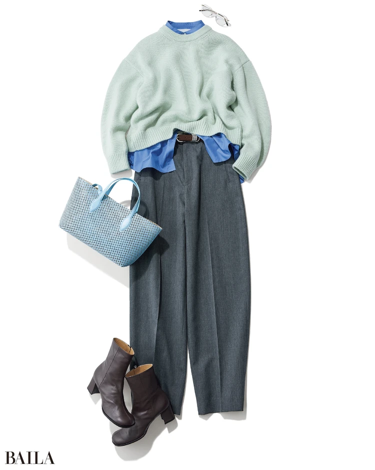 allureville　ウールツイル エクストラ トラウザーズ