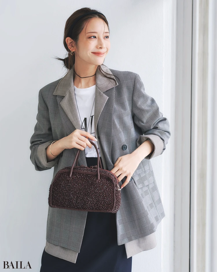貴島明日香 バッグコーデ