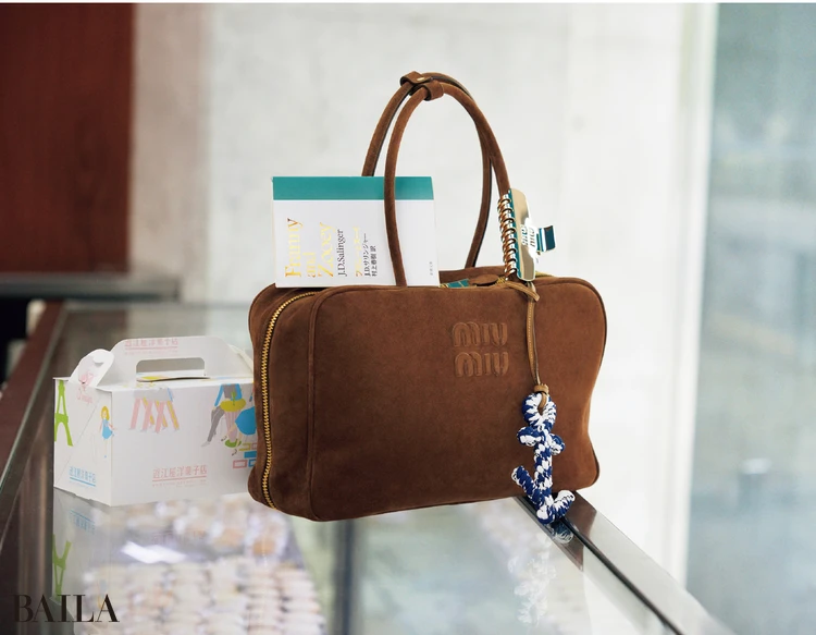 R◆ miumiu ミウミウ スウェード バッグ ダークブラウン スエード ボー バッグ | Miu Miu