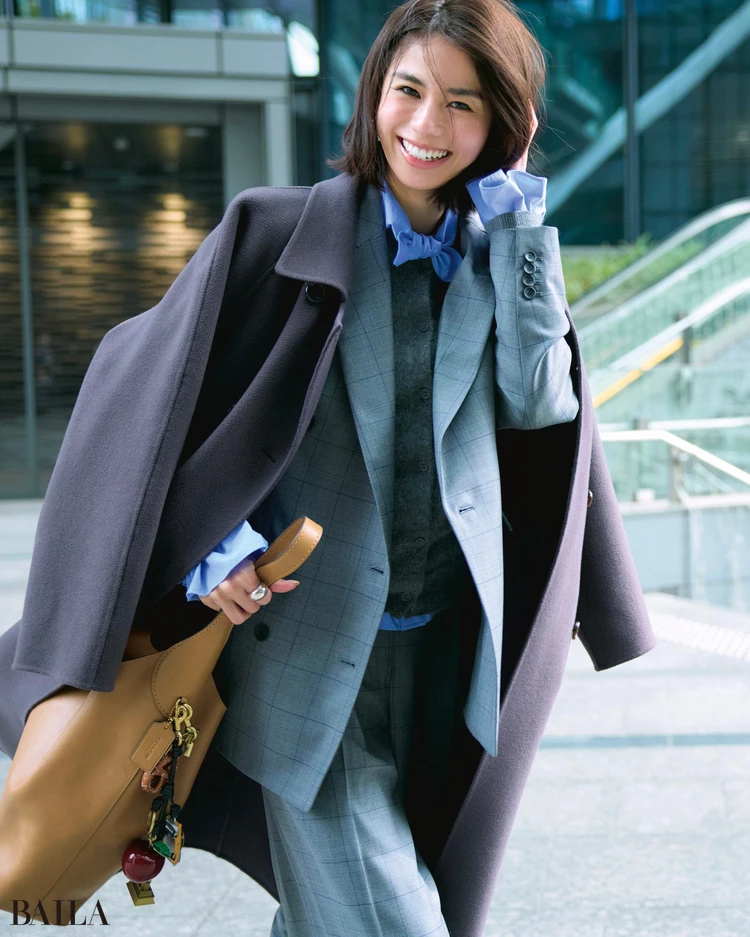 佐藤晴美 コートコーデ