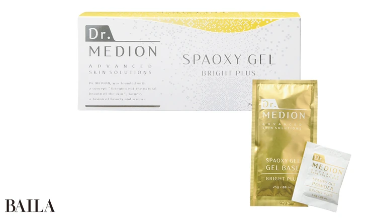 ドクターメディオン スパオキシジェル ブライトプラス 1剤×6、2剤×6、カップ×1、スパチュラ×1 ￥8910／メディオン・リサーチ・ラボラトリーズ