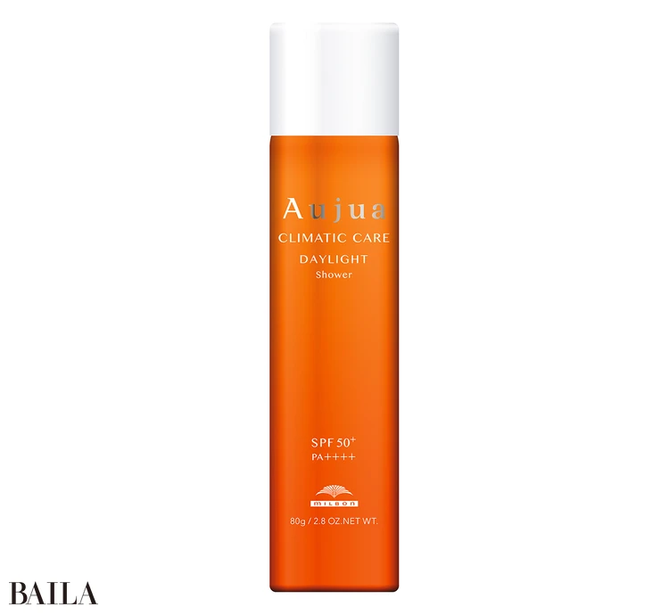 オージュア デイライト シャワー SPF50+、PA++++ 80g1,320 円/ミルボン(美容室専売品)