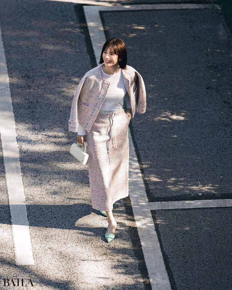 佐藤晴美　スカートコーデ