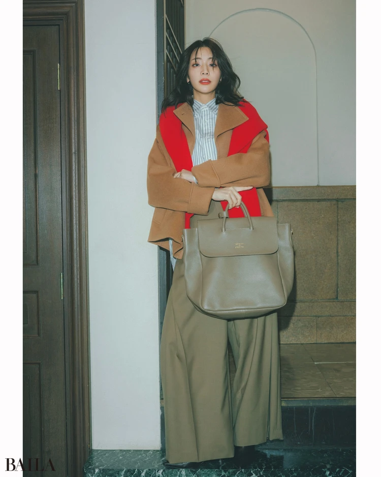 貴島明日香　バッグコーデ