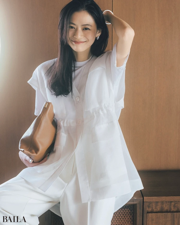 5月6日（水）のコーデ　松木育未　 ジレコーデ