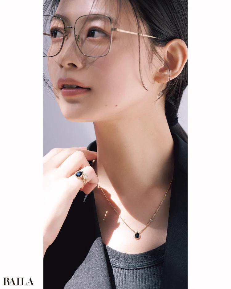 松木育未 ジュエリーコーデ