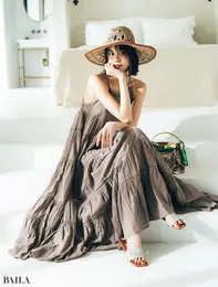 佐藤晴美　ワンピース￥30800／ショールーム セッション（ノーメント）　