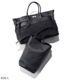 （上）MARCO MASI　マルコマージ/BIG SQUARE BAG　（下）Bucket Baggage　バケット バゲージ/ Step Sac