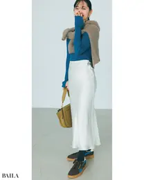 さりげなく色をリンクさせれば  一体感が生まれて洒落感が加速