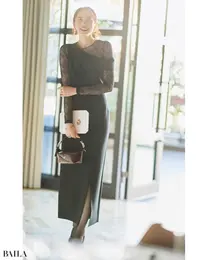 繊細なレースのニュアンスでセンシュアルな魅力を放って