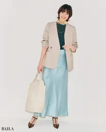 余裕感まで一緒に羽織れるきれい色の受け止め役