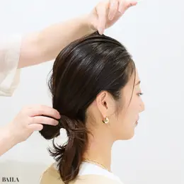 藤川美央さん 最後にトップを引き出したら、バランスを見ながら、他の部分も少しずつ引き出します。