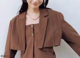 目線の上がる短丈がバランスアップにも