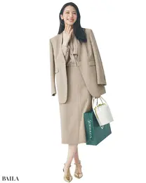 《Day4》ランチ会食　UNTITLED（アンタイトル）のカセット服で着回し