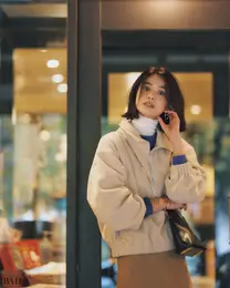 シップス ナインケースのフリースプルオーバー