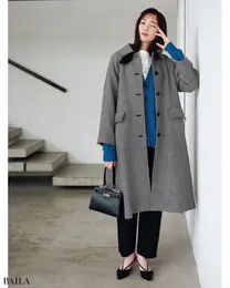 シップスのステンカラーコート　¥49940