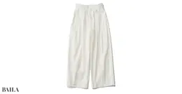 ダブルタックワイドパンツ