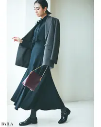 ハンサムな足し算で正統派フェミニンをひとひねり