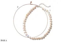 1ネックレス（パール×アゲート×SV925）￥26400／ノジェス　2（K10G）￥41800／アガット