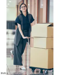 取引先での作業▶︎ストレッチパンツ