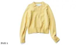 襟つきカーディガン