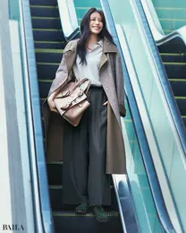 POSTELEGANT　ウールワイド トラウザー