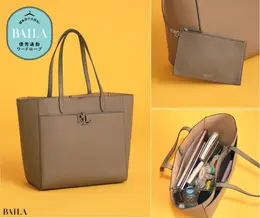 ローレン ラルフ ローレン　ペブルド レザー ラージ Cameryn トート バッグ　コラージュ画像