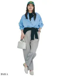 軽やかな毛先が清涼配色と相性抜群