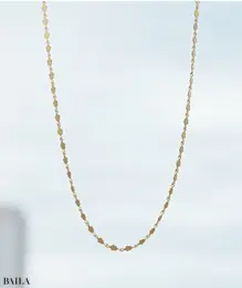 スモール“ヘブン・パイエット”ネックレス（K20YG）