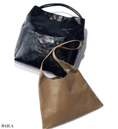 （上）FEEL AND TASTE　フィールアンドテイスト/puffy　（下）PFT　パフト/Triangle Bag