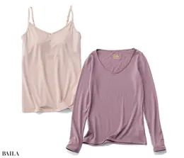 インナー￥13200・キャミソール￥15400／ゴールドウイン カスタマーサービスセンター（アイスブレーカー）